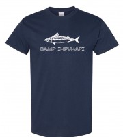 Camp Ihduhapi Fish - Gildan 5000 Navy