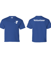 Y Logo Left Chest Volunteer - Royal Tshirt