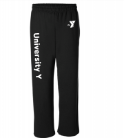 Y University Sweatpants - Gildan 18400 Black