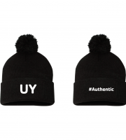 Y University #Authentic Pom Beanie - Sportsman SP15 Black