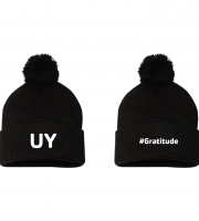 Y University #Gratitude Pom Beanie - Sportsman SP15 Black