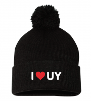 Y University I Heart UY Alum Pom Beanie - Sportsman SP15 Black