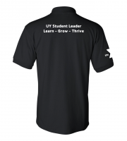 Y University Leader Learn Polo - Gildan 8800 Black