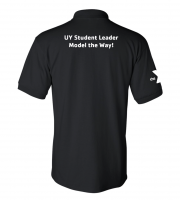 Y University Leader Model Polo - Gildan 8800 Black