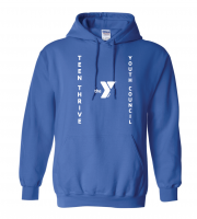 ADULT Teen Thrive Youth Council Hoodie w/ Name - Gildan 18500 Royal