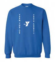 ADULT Teen Thrive Youth Council Crewneck w/ Name - Gildan 18000 Royal
