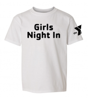 YOUTH Hudson Girls Night In - Gildan 2000B White