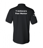 Y University Achievers Peer Mentor Polo - Gildan 8800 Black