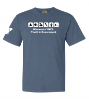 ADULT Minnesota YMCA YIG Icons - Comfort Colors 1717 Blue Jean