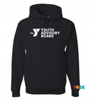 Y Youth Advisory Board BLM Pride Hoodie - JERZEES 996MR Black