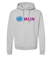 ADULT Model UN Hoodie Purple - Jerzees 996MR Oatmeal Heather