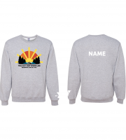 Spring Lake Est 2012 Canoe Crewneck w/ Name- Jerzees 562MR Ash