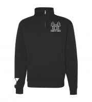 Camp St. Croix 1/4 Zip Sweatshirt - Jerzees 995MR Black