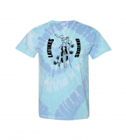 Latinx Unidxs Tee - Light Blue Tie Dye 