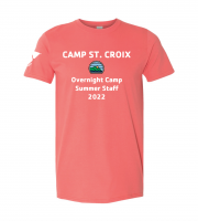 Camp St. Croix Overnight Summer Staff - Gildan 64000 Coral Silk
