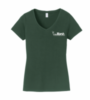 The Marsh Lifeguard Ladies Fashion Tee - LPC450V Dark Green