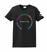 Ladies University YMCA Tee - LPC61 Black