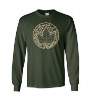 Ihduhapi Word Leaf Circle - Gildan 2400/5400B Forest