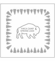 Spring Lake Bison Trees Tie Dye Bandana - Augusta 2226 White