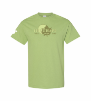 Idhuhapi Distressed Logo Tee - Gildan 5000/5000B Kiwi