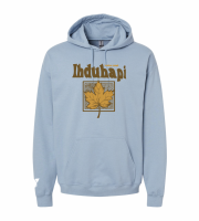 Idhuhapi Maple Leaf Hoodie - Gildan SF500/SF500B Stone Blue