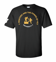 Univeristy Y Power of Yet Step Tee - Gildan 2000 Black