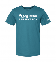 Progress Over Perfection Staff - Bella + Canvas 3001 Marine