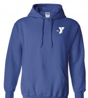 Y Logo Left Chest Hoodie Royal - Embroidered