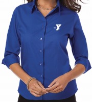 Ladies' 3/4 Sleeve Oxford