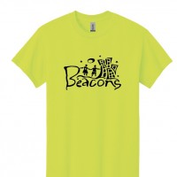 Beacons Full Front - Adult Gildan 5000 Safety Green
