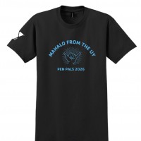 University Y Mahalo Pen Pals 2026 Black Tees