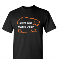 ADULT White Bear Music Fest - Gildan 5000 Black