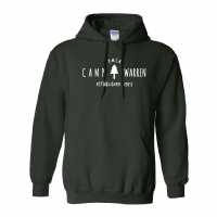 Camp Warren Est 1927 Hoodie - Gildan 18500/18500B Forest