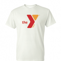 Y Logo Red/Orange - Gildan 2000 White