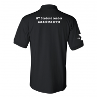Y University Leader Model Polo - Gildan 8800 Black
