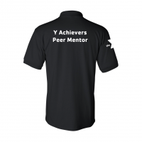 Y University Achievers Peer Mentor Polo - Gildan 8800 Black