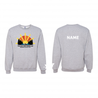 Spring Lake Est 2012 Canoe Crewneck w/ Name- Jerzees 562MR Ash