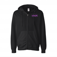 Beacons CEQUAL Equal Sign Kpop Hoodie - Black Zip-Hoodie