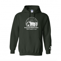 Grow and Gather Farm Hoodie - Gildan 18500 Forest