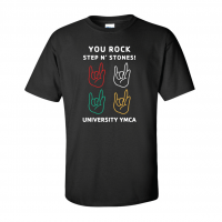 You Rock Step N' Stones Tee - Gildan 2000/2000B Black
