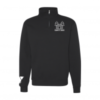 Camp St. Croix 1/4 Zip Sweatshirt - Jerzees 995MR Black