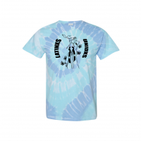Latinx Unidxs Tee - Light Blue Tie Dye 