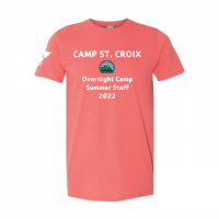 Camp St. Croix Overnight Summer Staff - Gildan 64000 Coral Silk