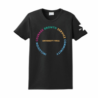 Ladies University YMCA Tee - LPC61 Black