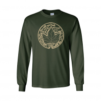 Ihduhapi Word Leaf Circle - Gildan 2400/5400B Forest
