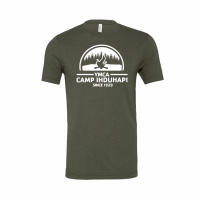 Ihduhapi Overnight Camp Team - Bella + Canvas 3413 Military Green Triblend