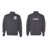 Spring Lake Stump 1/4 Zip w/ NAMES - Jerzees 995MR Charcoal