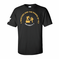 Univeristy Y Power of Yet Step Tee - Gildan 2000 Black