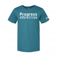 Progress Over Perfection Staff - Bella + Canvas 3001 Marine