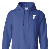Y Logo Left Chest Hoodie Royal - Embroidered